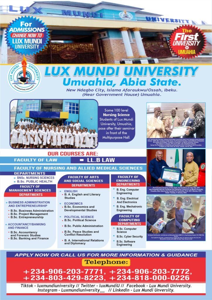 LUX MUNDI UNIVERSITY